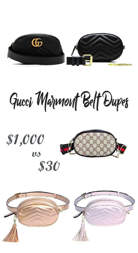 gucci marmont belt bag dupe